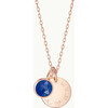 Personalized Message & Birthstone Necklace, 18K Rose Gold Plated - Necklaces - 3
