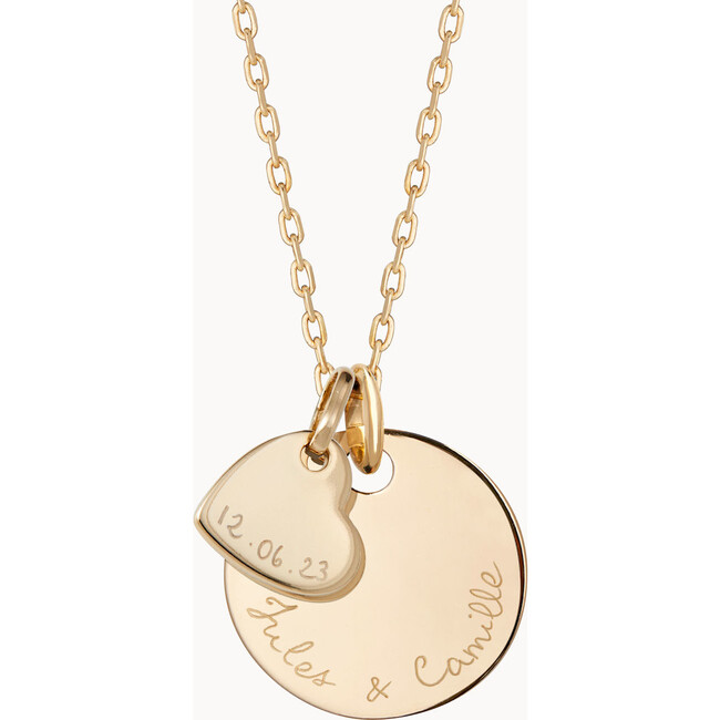 Personalized Love Necklace, 18K Gold Plated