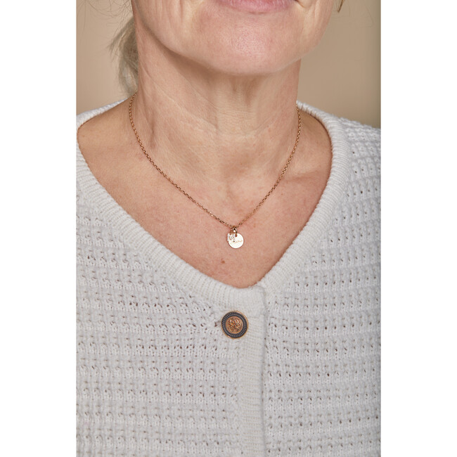 Personalized Mini Crystal Alphabet Necklace, 18K Gold Plated - Necklaces - 2