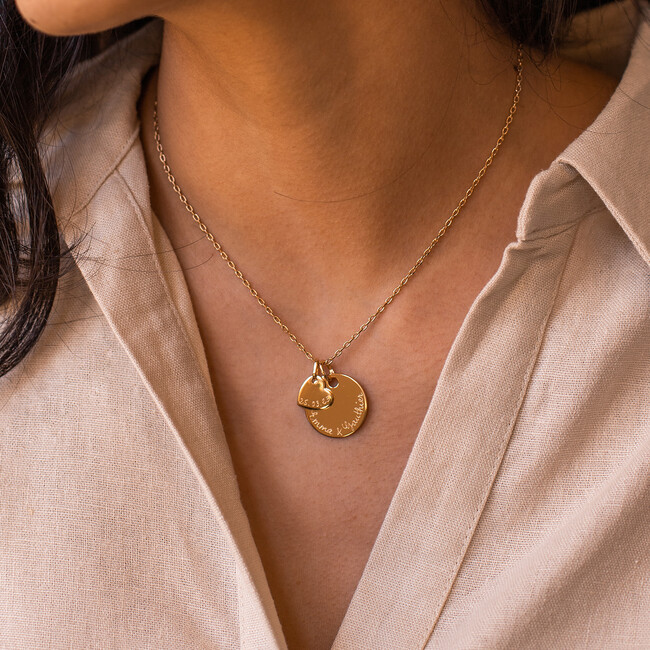 Personalized Love Necklace, 18K Gold Plated - Necklaces - 2