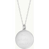 Personalized Locket Necklace, Sterling Silver - Necklaces - 1 - thumbnail