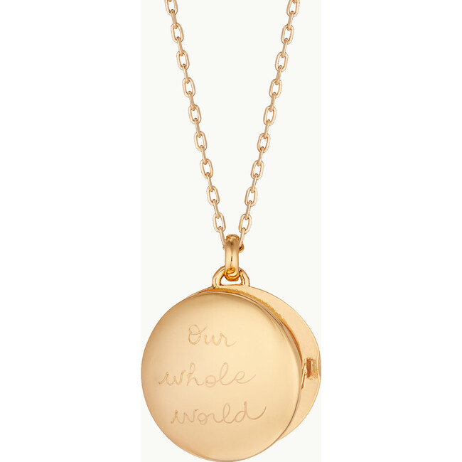 Personalized Locket Necklace, 18K Gold Plated