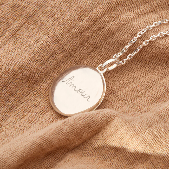Personalized Locket Necklace, Sterling Silver - Necklaces - 2