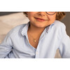 Personalized Mini Cross Necklace, 18K Gold Plated - Necklaces - 2