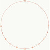 Personalized Initial Pastille Necklace, 18K Rose Gold Plated - Necklaces - 1 - thumbnail