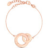 Personalized Intertwined Chain Bracelet, 18K Rose Gold Plated - Bracelets - 1 - thumbnail
