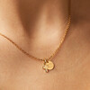Personalized Mini Cross Necklace, 18K Gold Plated - Necklaces - 5