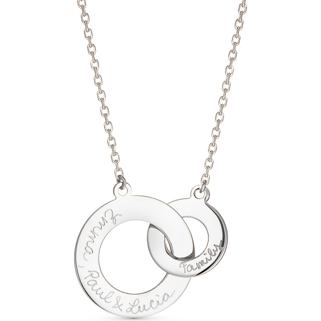 Personalized Intertwined Necklace, Sterling Silver