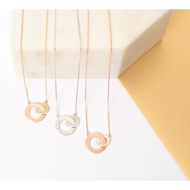 Personalized Intertwined Necklace, Sterling Silver - Necklaces - 3