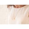 Personalized Hammered Double Disc Necklace, 18K Gold Plated - Necklaces - 3