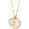 Personalized Gemstone Necklace, 18K Rose Gold Plated - Necklaces - 3