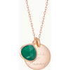 Personalized Gemstone Necklace, 18K Rose Gold Plated - Necklaces - 4
