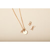 Personalized Mini Crystal Alphabet Necklace, 18K Gold Plated - Necklaces - 4
