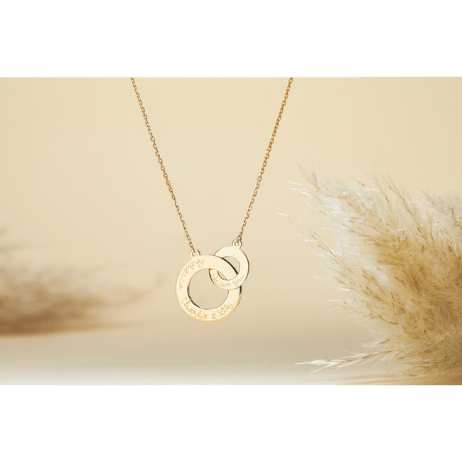 Personalized Intertwined Necklace, 18K Gold Plated - Necklaces - 2