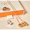 Personalized Crystal Unity Name Necklace, 18K Rose Gold Plated - Necklaces - 2