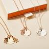 Personalized Crystal Mummy Necklace, 18K Rose Gold Plated - Necklaces - 2