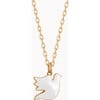 Personalized Christening or Communion Enamel Necklace, 18K Gold Plated - Necklaces - 1 - thumbnail