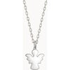 Personalized Christening or Communion Enamel Necklace, Sterling Silver - Necklaces - 1 - thumbnail