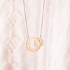 Personalized Intertwined Necklace, 18K Rose Gold Plated - Necklaces - 3