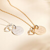 Personalized Crystal M Necklace, Sterling Silver - Necklaces - 4
