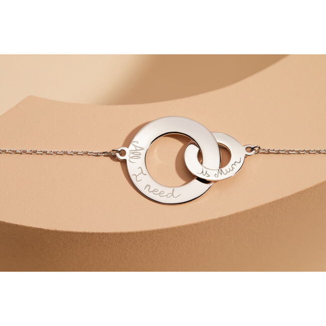 Personalized Intertwined Chain Bracelet, Sterling Silver - Bracelets - 3