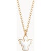 Personalized Christening or Communion Enamel Necklace, 18K Gold Plated - Necklaces - 5 - thumbnail