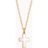 Personalized Christening or Communion Enamel Necklace, 18K Gold Plated - Necklaces - 6 - thumbnail