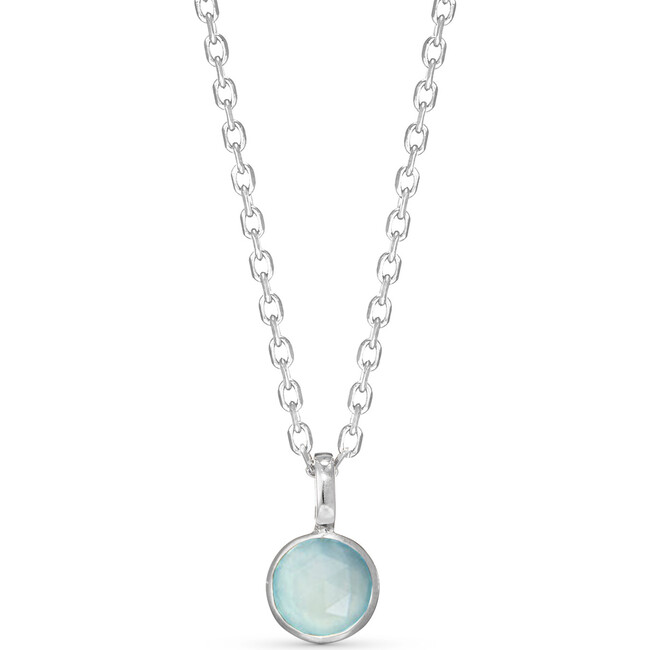 Personalized Birthstone Necklace, Sterling Silver