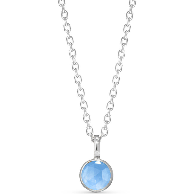 Personalized Birthstone Necklace, Sterling Silver - Necklaces - 2