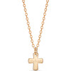Personalized Cross Necklace, 18K Gold Plated - Necklaces - 1 - thumbnail