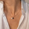 Personalized Enamel Cross Necklace, 18K Gold Plated - Necklaces - 3 - thumbnail