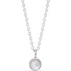 Personalized Birthstone Necklace, Sterling Silver - Necklaces - 3