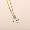 Personalized Cross Necklace, 18K Gold Plated - Necklaces - 2