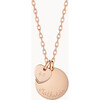 Personalized Birthday Necklace, 18K Rose Gold Plated - Necklaces - 1 - thumbnail