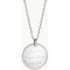 Personalized Beaded Disc Necklace, Sterling Silver - Necklaces - 1 - thumbnail