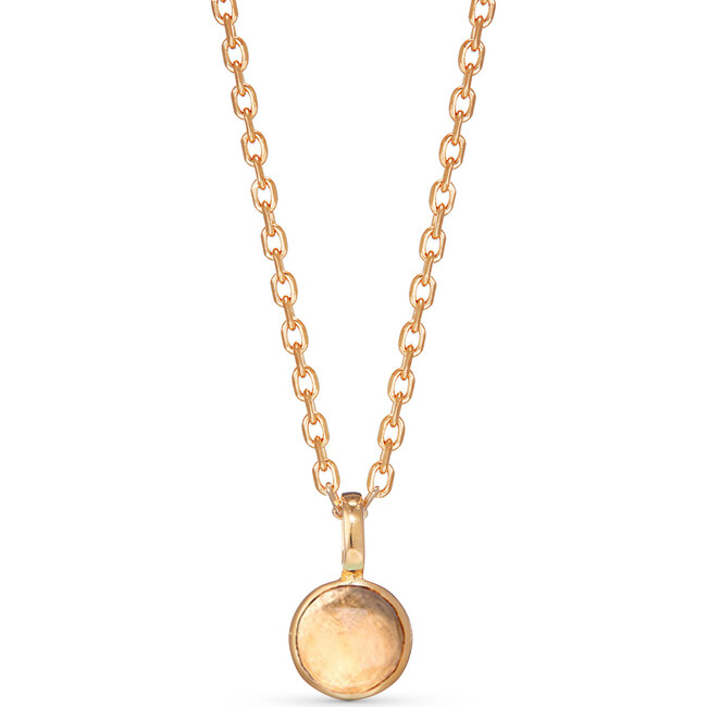 Personalized Birthstone Necklace, 18K Gold Plated