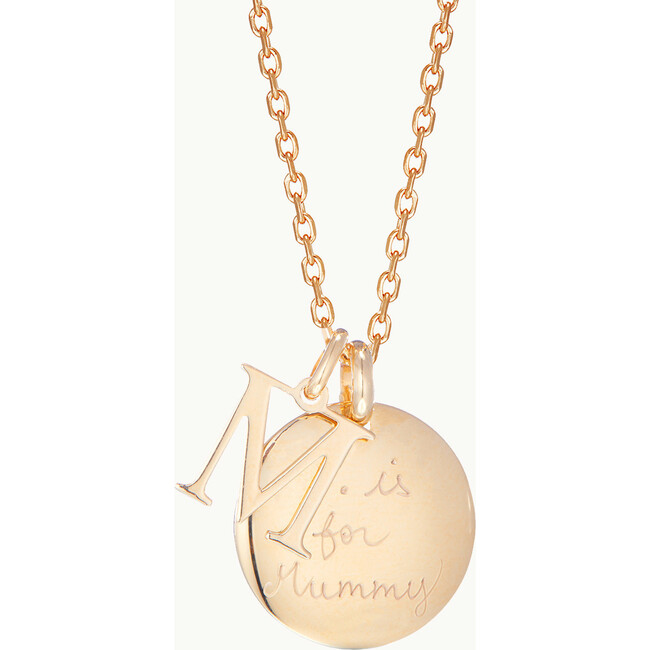 Personalized Alphabet Necklace, 18K Gold Plated