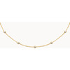 Crystal Solitaire Necklace, 18K Gold Plated - Necklaces - 1 - thumbnail