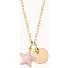 Personalized Enamel Star Necklace, 18K Gold Plated - Necklaces - 4 - thumbnail