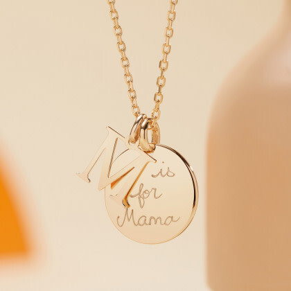 Personalized Alphabet Necklace, 18K Gold Plated - Necklaces - 3
