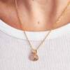 Children's Personalized Letter Pendant Necklace, 18K Gold Plated - Necklaces - 2