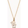 Children's Mini Crystal Girl Necklace, 18K Gold Plated - Necklaces - 1 - thumbnail