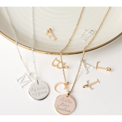Personalized Alphabet Necklace, 18K Gold Plated - Necklaces - 5