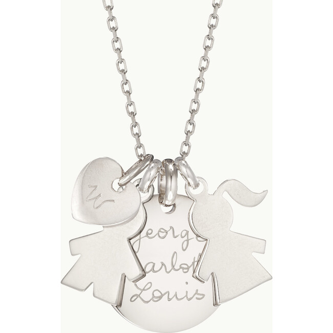 Add a People charm to your Duchess Necklace, Sterling Silver