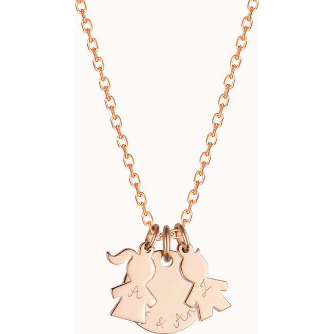 Add a MINI People charm to your Mummy Necklace, Pink