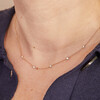 Crystal Solitaire Necklace, 18K Gold Plated - Necklaces - 4