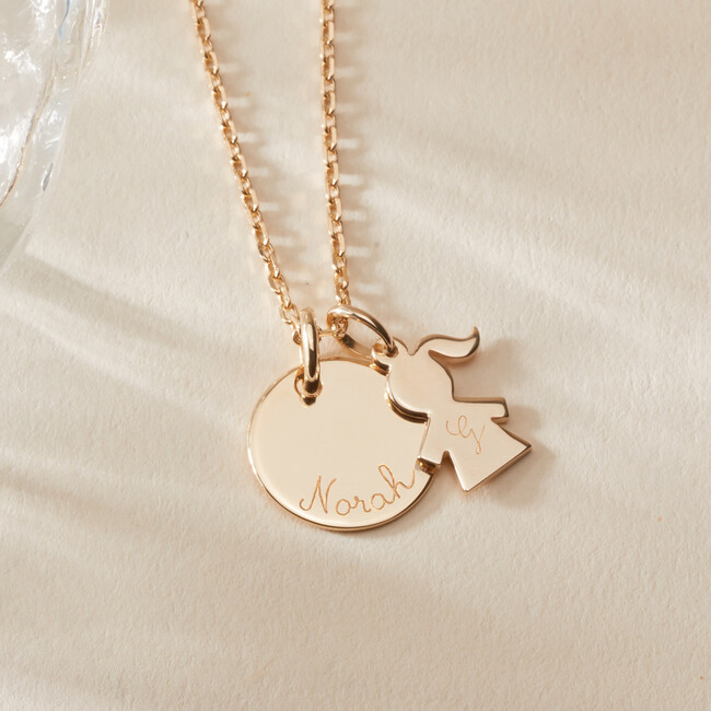 Add a MINI People charm to your Mummy Necklace, Gold - Necklaces - 5
