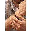 Men's Personalized Unity Leather Bracelet, Sterling Silver - Bracelets - 2