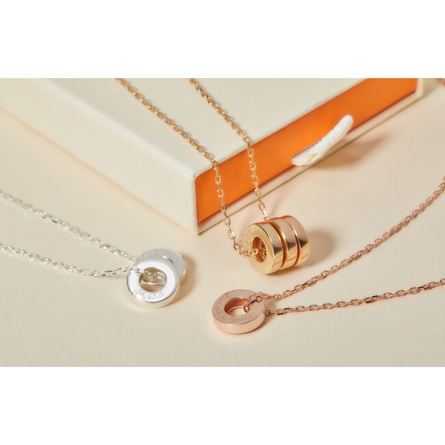 Add a Unity charm to your Crystal Unity or Unity Necklace, Rose Gold Plated - Necklaces - 2