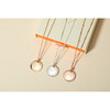 Personalized Beaded Disc Necklace, 18K Gold Plated - Necklaces - 5